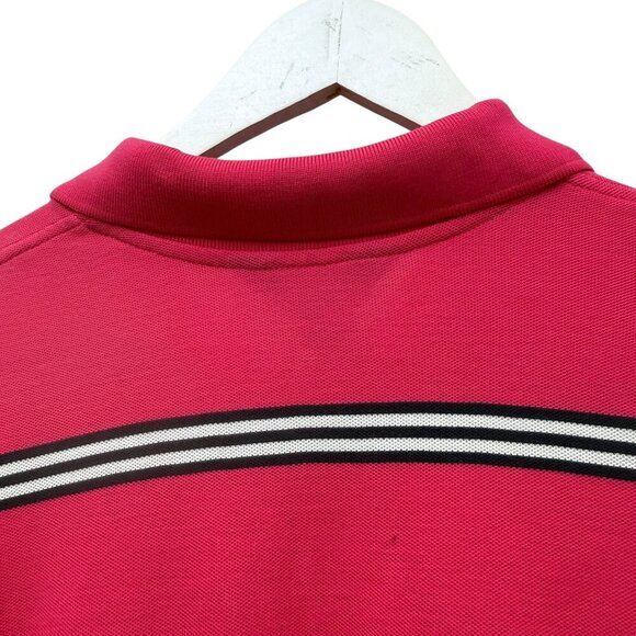 Brooks Brothers Mens Polo Shirt XL Pink Stripe Performance Knit Cotton Golf Prep - Picture 11 of 13